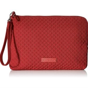 Vera Bradley Microfiber Wristlet with RFID Protection  Cardinal Red